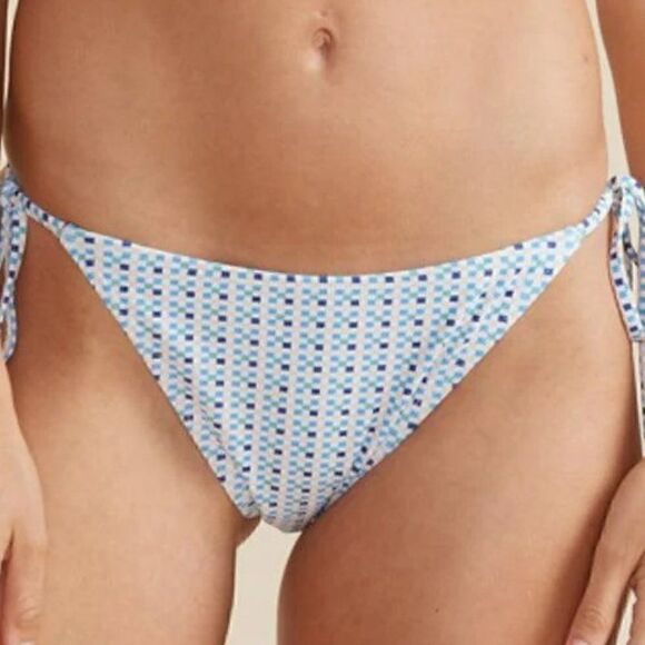 Minkpink Zephyr Blue Multi Side Tie String Bikini Bottoms Size Medium NWT - Picture 2 of 10